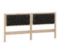 GHVBNMF Tête de lit 160 cm en bois massif de pin marron noir | Panneau mural solide en pin pour chambre à coucher, s'adapte aux cadres de lit modernes et offre un bon maintien.