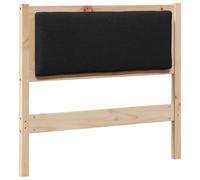 GHVBNMF Tête de lit en pin massif marron 90 cm pour chambre à coucher | Planche d'appui moderne en pin avec dos gris clair pour une ambiance élégante dans la chambre à coucher.
