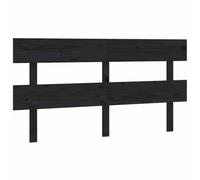 GHVBNMF Tête de lit en pin massif - Noir - 164 x 3 x 81 cm