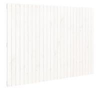 GHVBNMF Tête de lit murale en bois massif de pin blanc 159,5 x 3 x 110 cm | Tête de lit classique à fixer au mur dans la chambre à coucher, offre un soutien confortable pour lire et regarder la