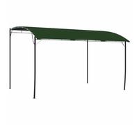 GHVBNMF Tonnelle de jardin en aluminium - 4 x 3 x 2,55 m - Vert | Structure de toit en métal solide pour terrasse et arrière-cour. Offre un espace d'ombre agréable lors des fêtes d'été.