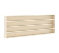 GHVBNMF Vitrine murale beige 100 x 8,5 x 36 cm avec 3 étagères | Vitrine murale peu encombrante en bois à 3 niveaux pour le salon et le couloir pour une présentation élégante de la