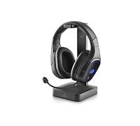 GHX-600: Casque de gaming sans fil avec technologie 2,4 GHz, lumières LED et base de charge. 7.1 son virtuel. Couleur Noir.