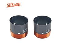 GHXMedals-Bobine vocale basse,fil de cuivre pur,deux couches,modules en aluminium noir,haute puissance,accessoires de haut-parleur 51 c?urs,50.8mm,2 pièces