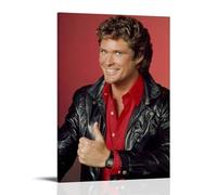 GHYFRD David Hasselhoff Poster décoratif sur toile murale lumineuse et belle, convient pour bureau, chambre à coucher, peinture décorative pour créer la bonne atmosphère. Style cadre 50 x 75 cm