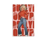 GHYFRD Dolly Parton Poster décoratif sur toile murale lumineuse et belle, convient pour le bureau, la chambre à coucher, la peinture décorative pour créer la bonne atmosphère. Style sans cadre 50 x 75