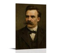 GHYFRD Friedrich Nietzsche Poster décoratif sur toile murale lumineuse et belle, convient pour le bureau, la chambre à coucher, la peinture décorative pour créer la bonne atmosphère. Style cadre 50 x