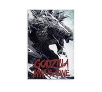 GHYFRD Godzilla Poster décoratif sur toile murale lumineuse et belle, convient pour le bureau, la chambre à coucher, la peinture décorative pour créer la bonne atmosphère. Style sans cadre 50 x 75 cm