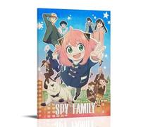 GHYFRD Spy × Family Poster décoratif sur toile murale lumineuse et belle, convient pour le bureau, la chambre à coucher, la peinture décorative pour créer la bonne atmosphère. Style cadre 60 x 90 cm