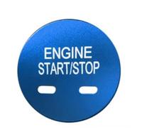 GHYIKNS Véhicule Boutons de Autocollants Compatible avec Chevrolet pour Holden pour Equinox pour Suburban Autocollant De Bouton Démarrage Et D'arrêt Accessoire Décoration(Cover Blue)
