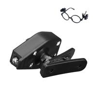 GHYJPAJK Mini lampe de lecture sur lunettes, lumière LED flexible universelle à clipser, lampe de nuit LED réglable pour lunettes de sécurité, camping, lecture de lunettes de sécurité (noir)