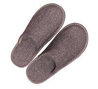 GHYUBYER Pantoufles Homme Ete Confort,Chaussons D'intérieur en Lin pour Hommes Memory Foam House Chaussures Lavables Home Semelle en Caoutchouc Antidérapante (Color : Light Gray, Size : 44/45 EU)