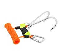 Ghzste Accessoires de sécurité en acier inoxydable avec fermeture rapide et joint torique pour appareil photo, pointeur, flash et boucles de suspension (orange)