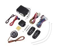 Ghzste Alarme de voiture avec accès sans clé, démarreur de moteur télécommandé, allumage push-to-start, universel pour véhicules 12 V avec alarme sonore et lumineuse