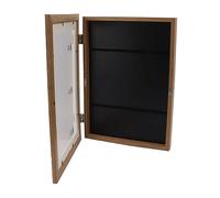 Ghzste Cadre d'art magnétique pour enfants - Ouverture avant magnétique - Peut contenir 50 photos avec bandes élastiques - Pour l'artisanat, le dessin, les travaux scolaires