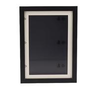 Ghzste Cadre d'art magnétique pour enfants - Ouverture avant magnétique - Peut contenir 50 photos avec bandes élastiques - Pour l'artisanat, le dessin, les travaux scolaires