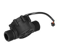 Ghzste Capteur de Débit Débitmètre D'eau Compteur Compteur à Hall G1in Filetage Mâle Piscine DC5-24V YF-G1