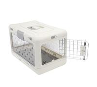 Ghzste Chenil en Plastique pour Chat, Transporteur Portable Transparent de Grande capacité pour Animaux de Compagnie, Voyage pour Avion et Voiture