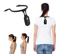 Ghzste Correcteur de Posture Intelligent et Entraîneur pour le Dos, Entraîneur de Posture Suspendu au Cou, Correcteur de Posture à Induction Automatique en Silicone Rechargeable