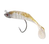 Ghzste Couleur Vive, Multicolore, Matériau Souple en PVC, Crochet Solide, Appât de Pêche de Haute qualité 2 Pièces pour l'eau de Mer et la Pêche en Eau (2#)