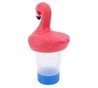 Ghzste Flamingo Mini Floating Pool Cl2 Tablet Dispensver, Transparent avec des évents Personnalisables, pour Les Piscines Au-Dessus du Sol et Entravées