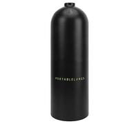 Ghzste Kit de réservoir Scuba avec bretelles réglables, grande capacité filtrée, 4 l, pour la plongée, la production sous-marine, noir