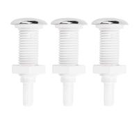 Ghzste Lot de 3 Buses d'air pour Baignoire en PVC 30 mm - Buse de Jet à Bulles Droite de Rechange pour et piscines