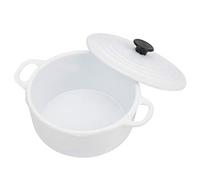 Ghzste Maison de Poupée, Mini Pot de Simulation en Alliage 1:12, Matériau de qualité Supérieure, Accessoires de Maison de Poupée, Bricolage pour Enfants, Créer Une Maison Parfaite, pour (Blanche)