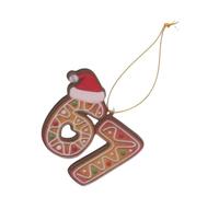 Ghzste Ornement de Noël en Acrylique 6 7, Pendentif Numéro Amusant pour