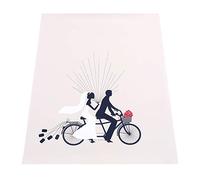 Ghzste Peinture D'empreintes Digitales Marié Mariée Ride Vélo Modèle D'empreintes Digitales DIY Peinture De Mariage