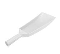 Ghzste Pelle à Nourriture en Plastique Légère avec Poignée de Rame, Adaptée au Kayak, à L'appâtage et à L'arrosage des Plantes, Multifonctionnelle pour Le Jardinage, la Pêche ou Les (Blanche)