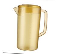 Ghzste Pichet à thé glacé pour réfrigérateur - Pichet à eau en plastique PC - Résistance au plastique - Bouilloire givrée - Mélange de boissons - Pichet à eau avec échelle et couvercle - Pour boissons
