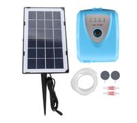 Ghzste Pompe à oxygène solaire 5 V 1 A 3 modes d'oxygène Kit de pompe solaire à faible bruit pour maquarium d'aquarium, oxygène continu, oxygène progressif, ventouses en silicone, ferme et stable