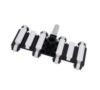 Ghzste Tête d'aspiration de piscine de 35,5 cm avec roues et brosses latérales pour un usage quotidien, nettoyage de piscine pour piscines, parcs aquatiques, aquariums et étangs