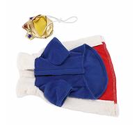 Ghzste Vraie de Coiffure Rouge et Bleue, Vêtements pour Animaux de Compagnie, Vêtements de Chien King en Velours avec respirabilité, Vêtements Quotidiens Drôles Drôles de Vêtements (S)