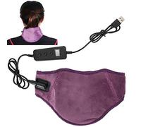 GHzzY Collier Chauffant Infrarouge - Cache-Nuque Rechargeable par USB - Coussin Chauffant à Massage Chaud pour Le soulagement des douleurs au Cou, des blessures, des raideurs et de la Fatigue