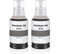 GI-55 Noir Encre Compatible avec Canon GI55 GI-55 Bouteille d'encre Cartouche pour Canon MAXIFY GX1050 GX2050 Imprimante Jet d'encre,2-Pack,135ML par Bouteille