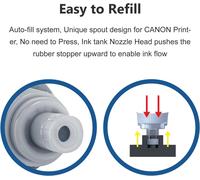 Gi-55 Noir Encre Compatible Avec Canon Gi55 Gi-55 Bouteille D'Encre Cartouche Pour Canon Maxify Gx1050 Gx2050 Imprimante Jet D'Encre,2-Pack,135Ml Par Bouteille
