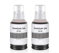 GI-56 Noir Encre Compatible avec Canon GI56 GI-56 Bouteille d'encre Cartouche pour MAXIFY GX7050 GX6050 GX5050 GX4050 GX3050 GX6550 GX5550 Imprimante Jet d'encre, 2-Pack, 170ML par Bouteille