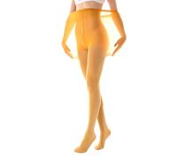 Gi&Gi Collants courbés grande taille Brillant avec des paillettes, 180 deniers pour femme par un fil pailleté brillant. (FR/ES, Alpha/lettres, TG, TTG, Grande taille, Taille normale, JAUNE)