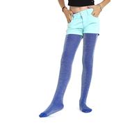 Gi&Gi Collants couvrants 70 deniers pour fille caractérisés par un brillant glitter coloré. N.2205, bleu, 2-4 ans