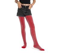 Gi&Gi Collants couvrants 70 deniers pour fille caractérisés par un brillant glitter coloré. N.2205, rouge, 4-6 ans