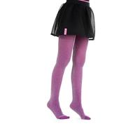 Gi&Gi Collants couvrants 70 deniers pour fille caractérisés par un brillant glitter coloré. N.2205, Violet foncé., 8-10 ans