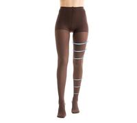 Gi&Gi Collants de Contention Médicaux pour Femme, Compression Graduée,140 DEN 18-21 MMHG classe 1, chaussettes modelantes opaque, (FR/ES, Alpha/lettres, M, Taille normale, Taille normale, BROWN)