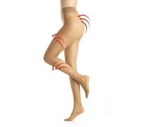 Gi&Gi Collants femme reposant 70 DEN, chaussettes pour femme avec compression graduée n°3310, beige, L