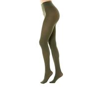 Gi&Gi Collants pour femme 80 den, collants opaque confort total 80 deniers Soft Touch N1293 (FR/ES, Alpha/lettres, S, M, Taille normale, Taille normale, VERT)