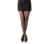 Gi&Gi Collants voilés 20 deniers avec cheville en coton pour femme caractérisés par un dessin à pois récoltés de petits groupes. Fabriqué en Italie n°1618 Fabriqué en Italie, Noir , L/XL