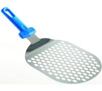 Gi.Metal Pelle ovale en acier inoxydable 17,5x21 cm, perforée, avec manche non remplaçable AC-STP81F