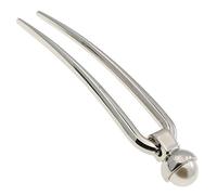 Gia Alessandra GA249 Épingle à cheveux en forme de U avec perle Swarovski Argenté 6,9 cm