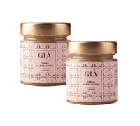 GIÀ Crème à tartiner au pistache 2x 230g - Pistaches italiennes, Sans huile de palme, Tartinable gourmet, Idéale pour le goûter, les desserts et les garnitures